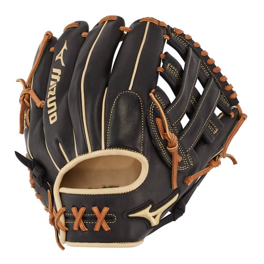 Mens Mizuno Pro Select Infield 11.75" - Deep Pocket Baseball Gloves Black Philippines (KEHXBD964)